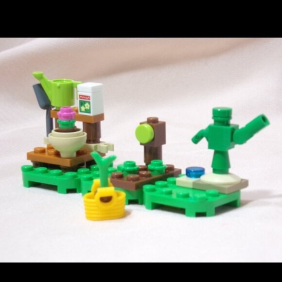 LEGO Animal Crossing Garden w/Basket Water Can Shovel Seeds Sprouts & More 77054 - Picture 3 of 5